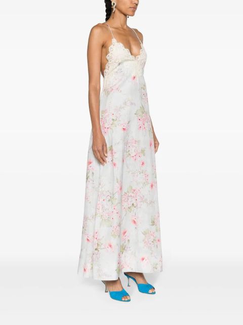 ZIMMERMANN Halliday floral-print maxi dress - Blue