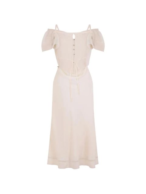 Rabanne tie-detail midi dress - Neutrals - zdjęcie produktu nr 2