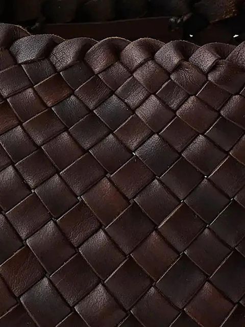 DRAGON DIFFUSION woven shoulder bag - Brown