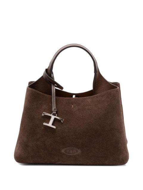 Tod's Micro leather tote bag - Brown - zdjęcie produktu nr 1