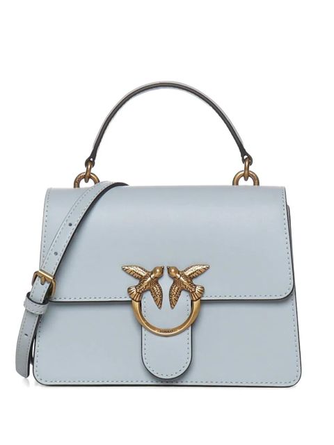 PINKO Love One top-handle leather tote bag - Blue - zdjęcie produktu nr 1