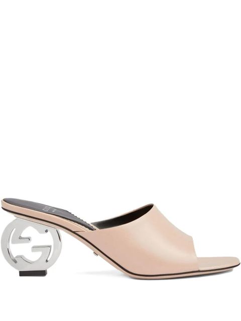 Gucci 70mm GG signature Interlocking G heel sandals - Neutrals - zdjęcie produktu nr 1
