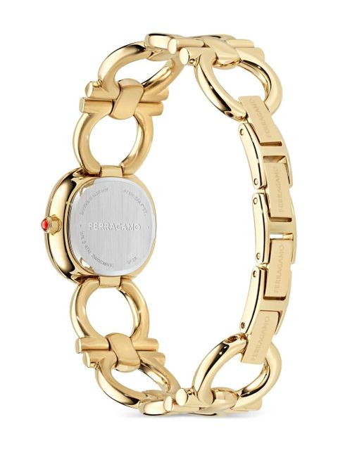 Ferragamo Double Gancini 25mm - White