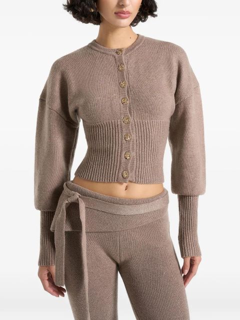 Manière De Voir ribbed button knitted cardigan - Neutrals - zdjęcie produktu nr 2