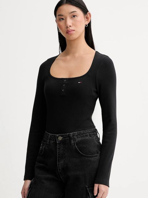 Tommy Jeans body kolor czarny DW0DW22533 - zdjęcie produktu nr 1