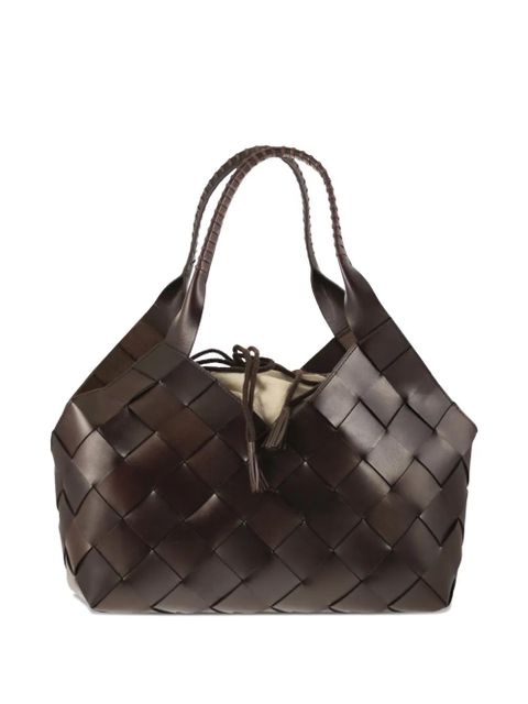 DRAGON DIFFUSION Castello braided-handle shoulder bag - Brown - zdjęcie produktu nr 1