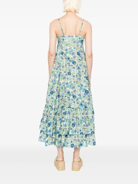 ALEMAIS Pam tiered dress - Green