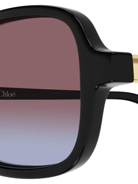 Chloé Eyewear rectangle-frame sunglasses - Black