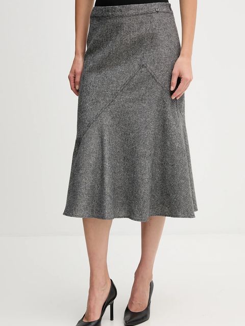Pedro del Hierro spódnica kolor szary midi rozkloszowana 7592145 - zdjęcie produktu nr 1