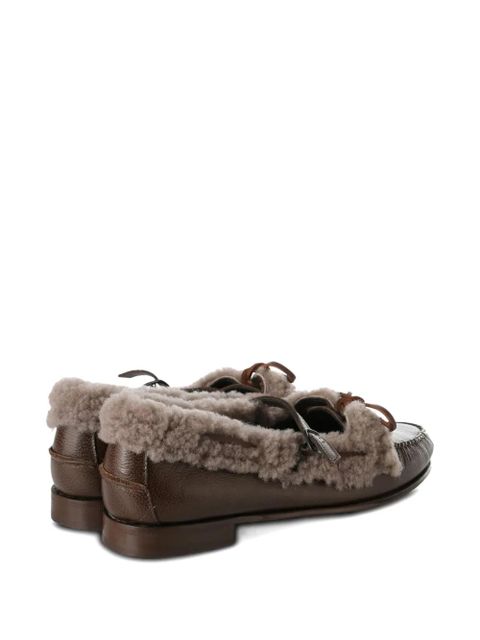Hereu shearling-trim loafers - Brown - zdjęcie produktu nr 2
