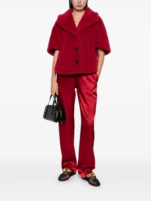 Max Mara buttoned cape - Red