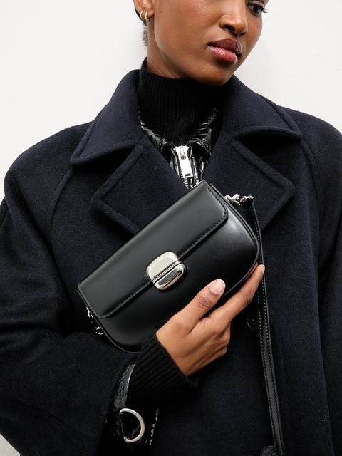 Answear.LAB płaszcz wełniany kolor granatowy