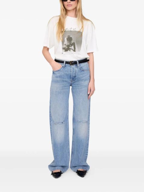 ANINE BING Ashton T-shirt - White - zdjęcie produktu nr 2