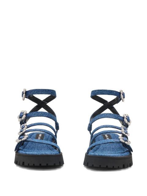 Marc Jacobs The Daisy denim sandals - Blue