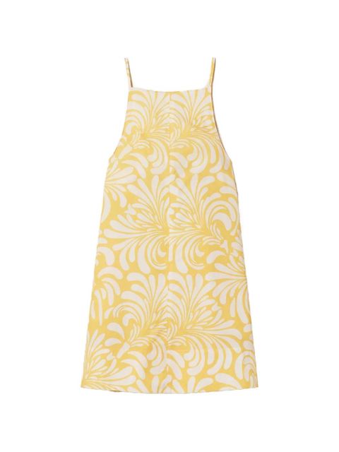 TWINSET botanical-print mini dress - Yellow - zdjęcie produktu nr 1