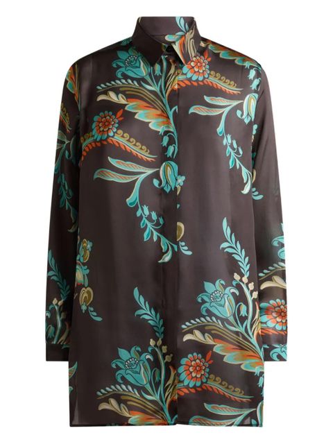 ETRO floral-print shirt - Brown - zdjęcie produktu nr 1