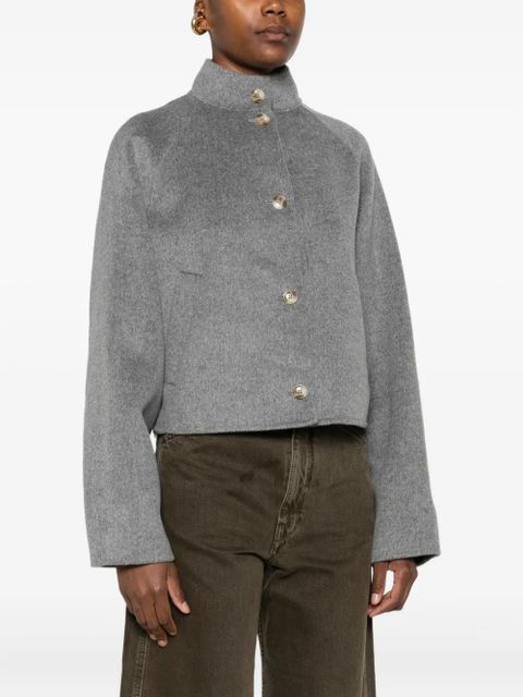 LouLou de Saison high-neck button-fastening jacket - Grey