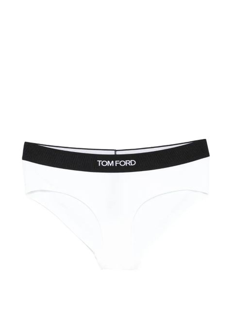 TOM FORD logo-waistband briefs - White - zdjęcie produktu nr 1