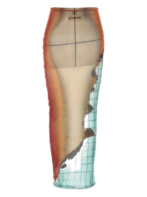 Jean Paul Gaultier The Fire skirt printed tulle skirt - Multicolour - zdjęcie produktu nr 2