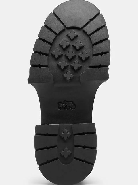 Coach botki Leah Platform damskie kolor czarny na słupku CCH90