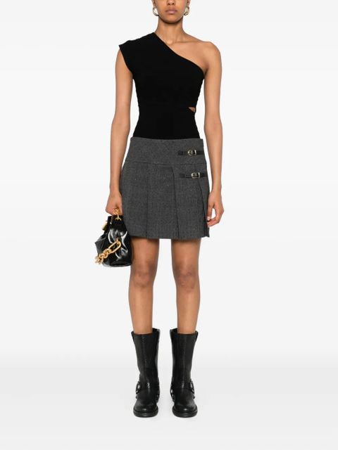 SANDRO asymmetric bodysuit - Black