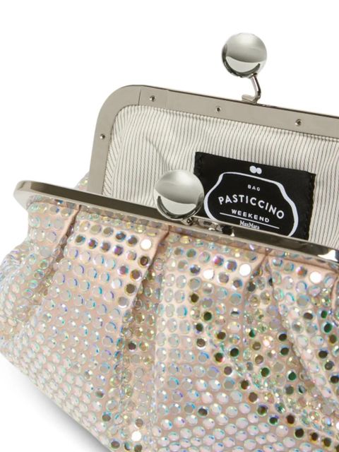 Weekend Max Mara embellished chain clutch bag - Pink