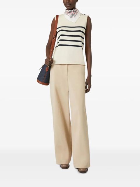 Weekend Max Mara high-waisted wide-leg trousers - Neutrals