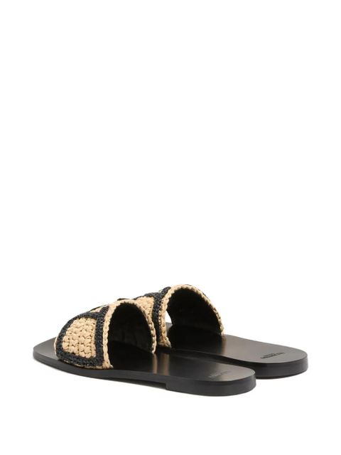 Valentino Garavani Viva Superstar embroidered sandals - Neutrals - zdjęcie produktu nr 2
