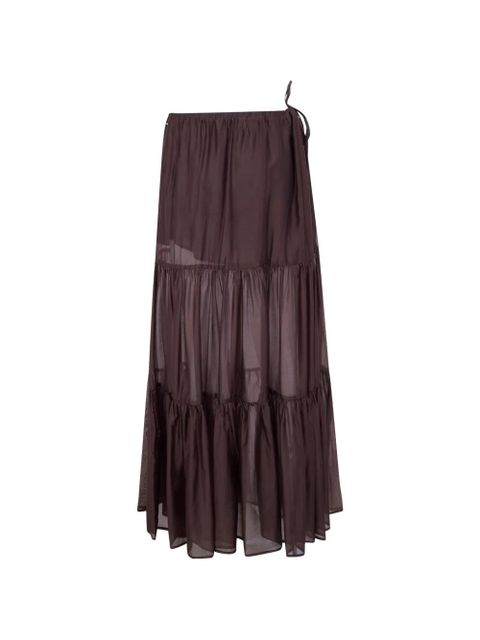 TWINSET tiered ruffled skirt - Brown - zdjęcie produktu nr 1