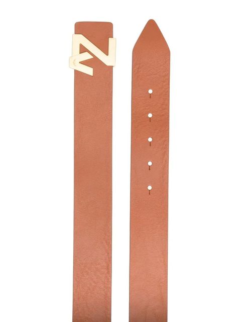 Zadig&Voltaire logo-plaque leather belt - Brown - zdjęcie produktu nr 2