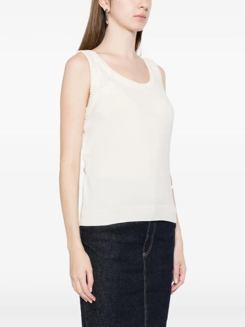 Moschino tie-side top - Neutrals