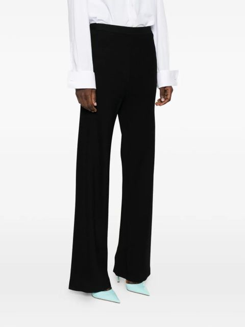 WARDROBE.NYC elasticated palazzo pants - Black
