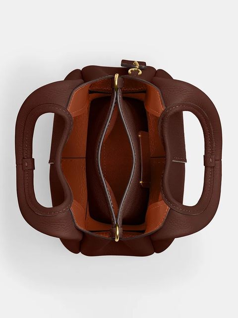 Coach torebka skórzana Lana 19 kolor brązowy CCY32