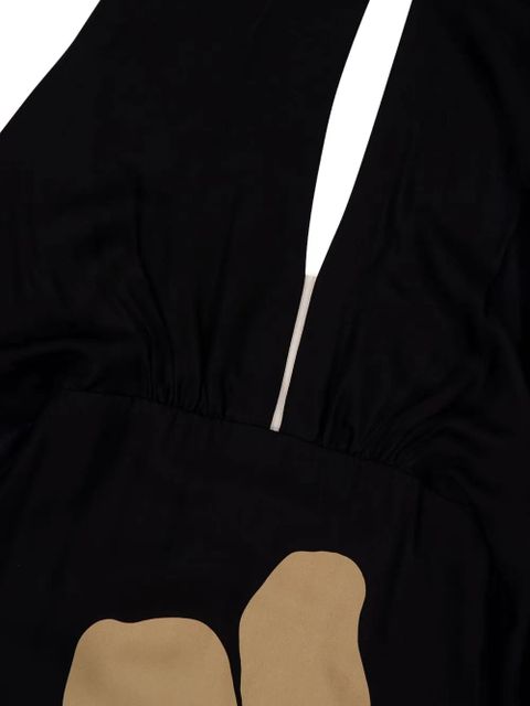 Johanna Ortiz Post Treasured floral midi dress - Black