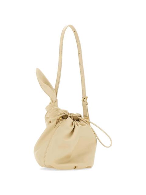 ROTATE BIRGER CHRISTENSEN Bon Bon knot leather shoulder bag - Neutrals