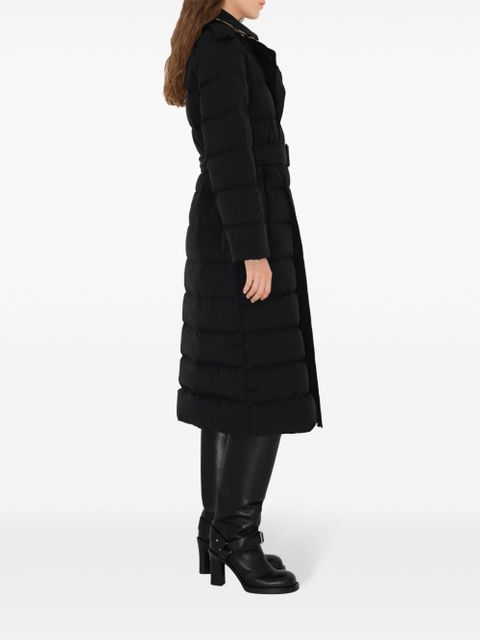 Burberry Shield-appliquéd puffer coat - Black