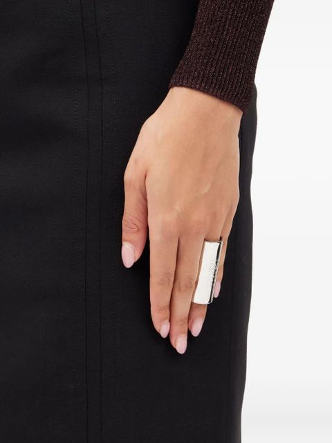 MM6 Maison Margiela engraved ring - Silver