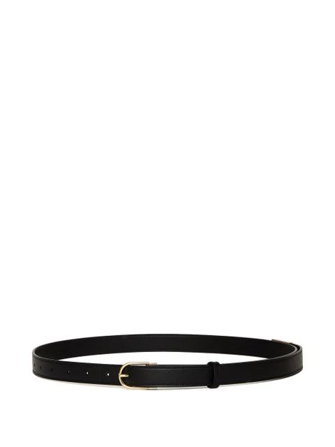 Victoria Beckham Earring buckle leather belt - Black - zdjęcie produktu nr 1