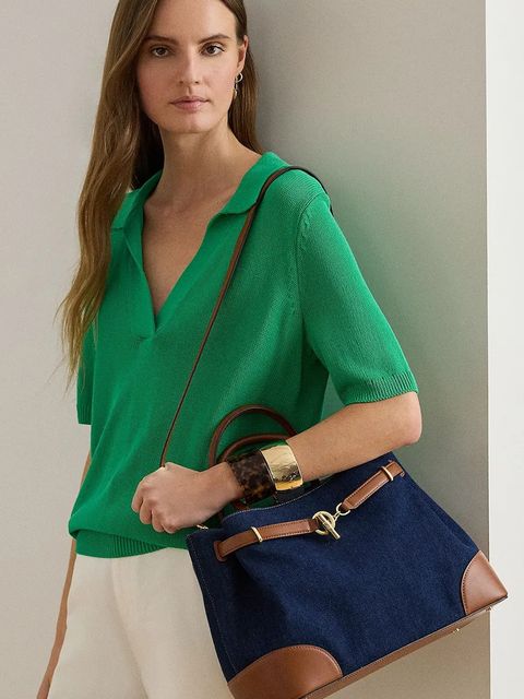 Lauren Ralph Lauren torebka kolor granatowy 431P04295