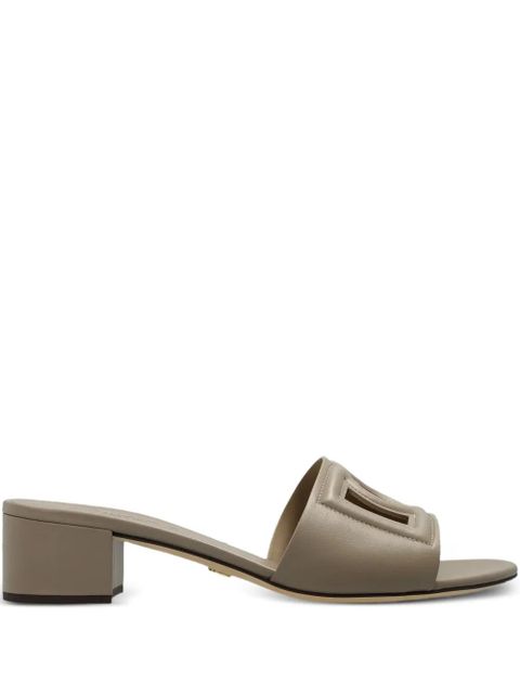 Dolce & Gabbana cutout block-heel sandals - Green - zdjęcie produktu nr 1