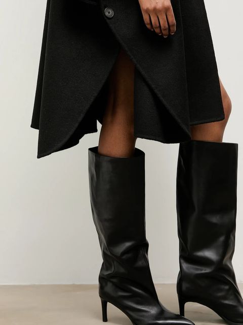 Answear.LAB płaszcz wełniany kolor czarny