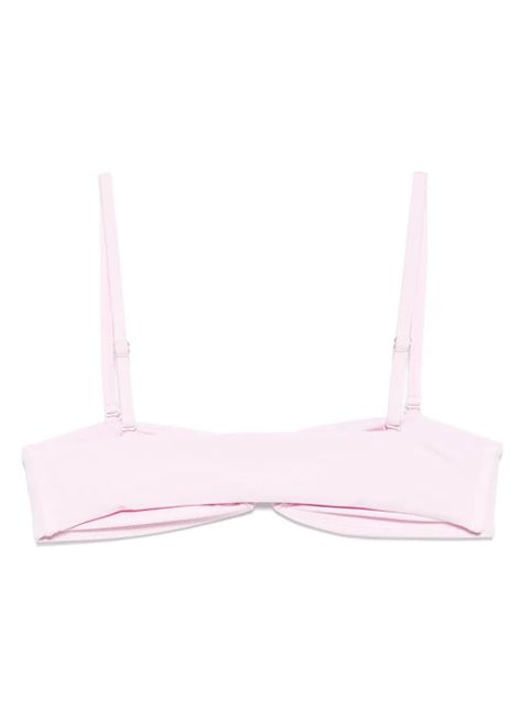Christopher Esber ruched prong bikini top - Pink - zdjęcie produktu nr 2
