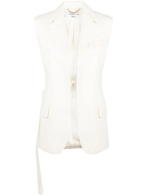 Victoria Beckham two-tone sleeveless jacket - Neutrals - zdjęcie produktu nr 1