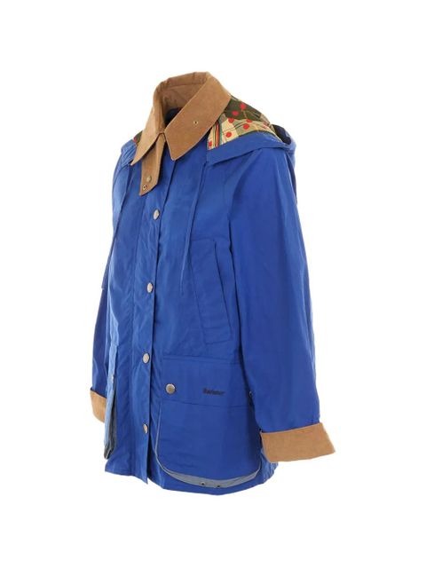 Barbour x Paul Smith corduroy hooded coat - Blue