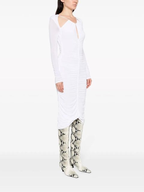 ISABEL MARANT Logane cut-out midi dress - White