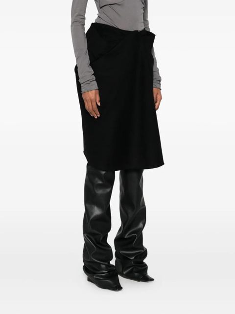 ENTIRE STUDIOS asymmetric skirt - Black