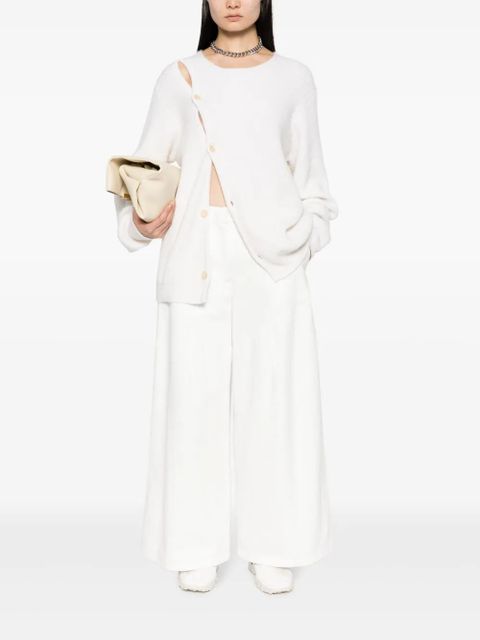 Jil Sander wide-leg cotton trousers - White - zdjęcie produktu nr 2