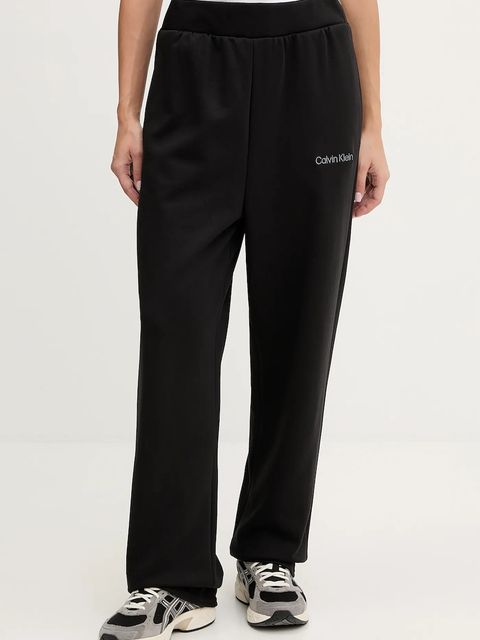 Calvin Klein Performance spodnie dresowe damskie kolor czarny gładkie LVGWF5P627 - zdjęcie produktu nr 1