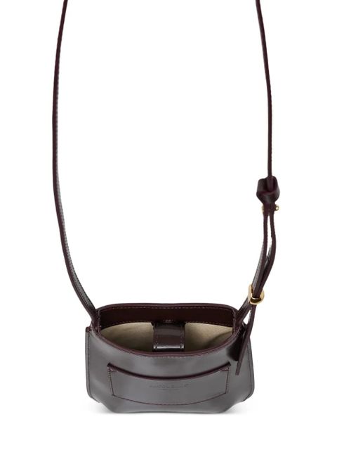Jacquemus Bisou leather shoulder bag - Brown