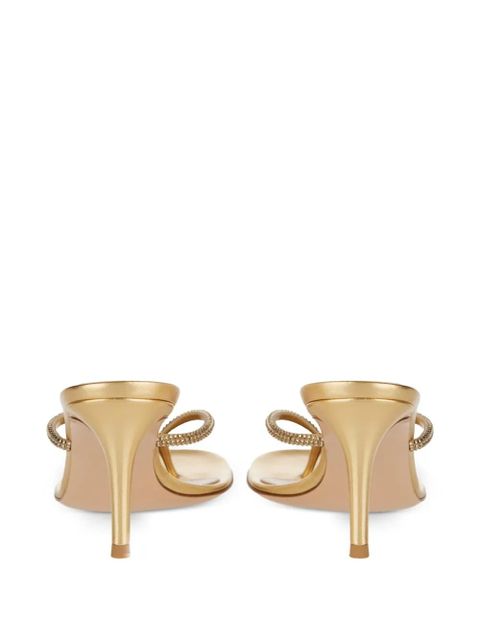 Gianvito Rossi crystal-embellished thong sandals - Gold - zdjęcie produktu nr 2